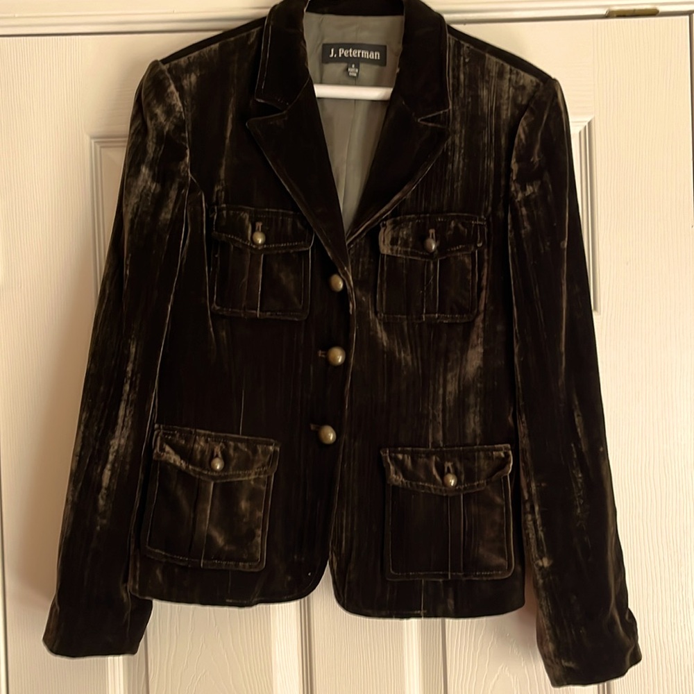 Retro J. Peterman velvet blazer